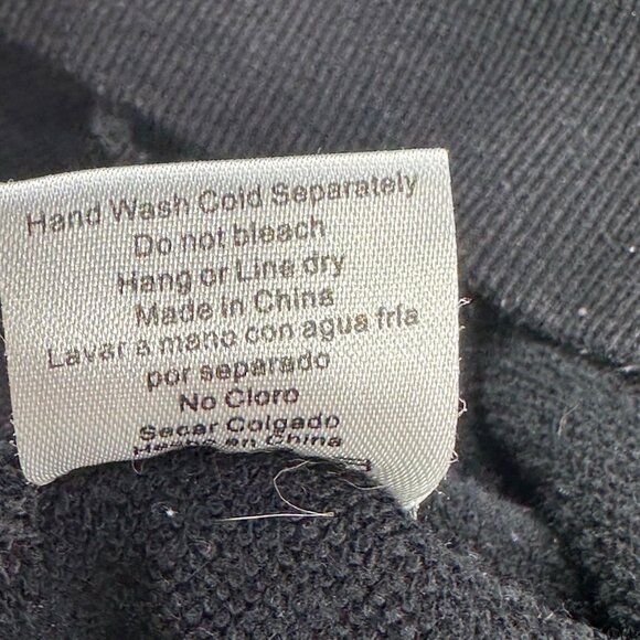 Wet Seal Women's Size Medium Hoodie Distressed Black Preowned - Picture 4 of 13